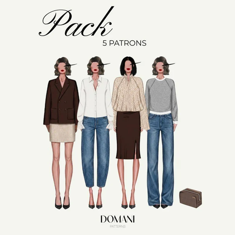 BUNDLE DE PATRONS DE COUTURE PDF | Collection FW25 | Domani Patterns | FRANÇAIS SEULEMENT