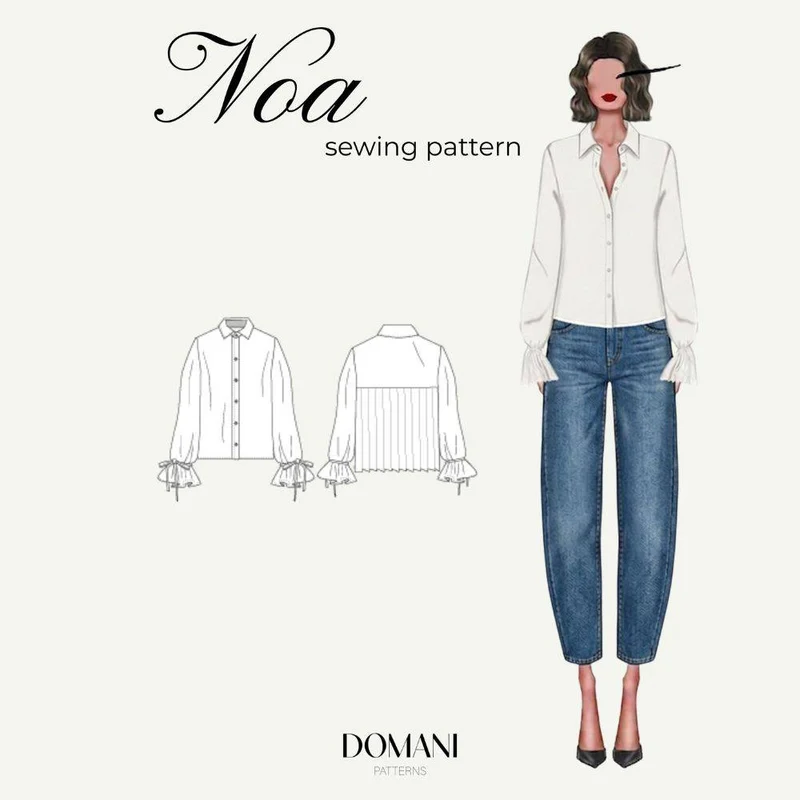 PATRON DE COUTURE PDF | Chemise & robe Noa | Domani Patterns | FRANÇAIS SEULEMENT