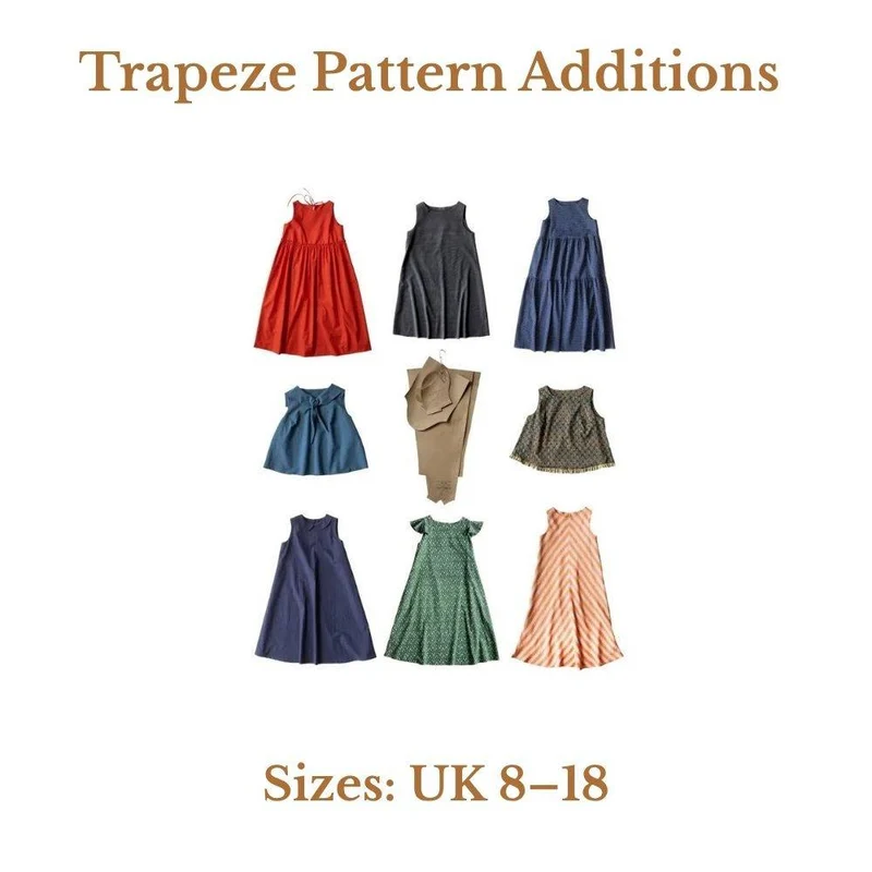 PATRON DE COUTURE PDF | Ajouts pour le patron Trapeze | Merchant & Mills | UK 8–18