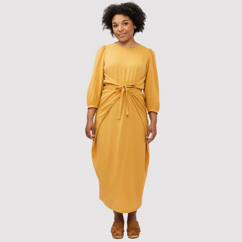 PATRON DE COUTURE PDF | Robe portefeuille, robe chasuble et blouse Lilja | Named Clothing