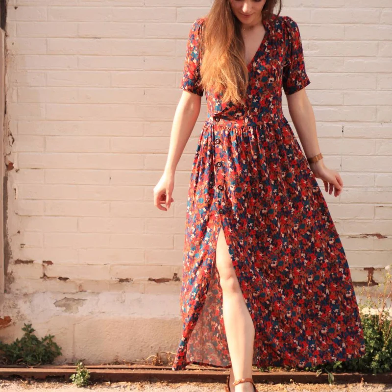 PATRON DE COUTURE PDF | Robe Garance | Cha’Coud | BILINGUE (FR/EN)