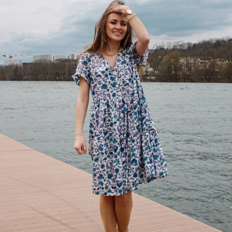 Patron de couture PDF | Robe Charlotte | Cha'Coud | BILINGUE (FR/EN)