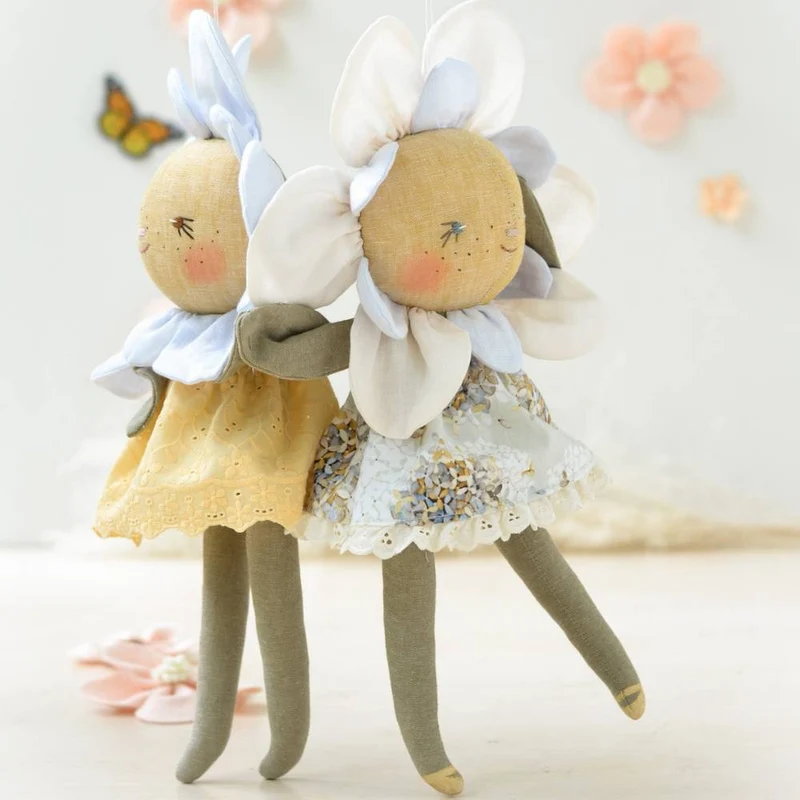 Patron de couture PDF | Poupée Fleur + 2 tenues | Mes Petites Lunes