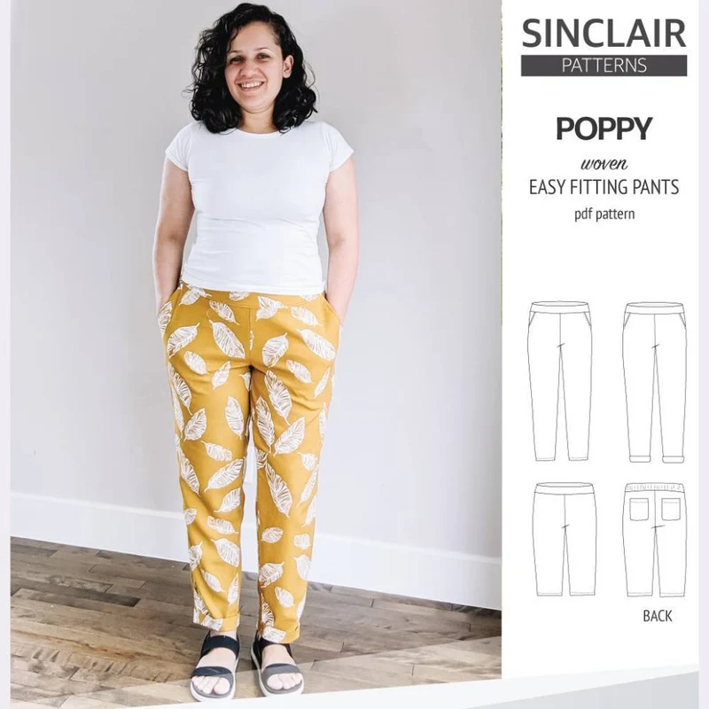 Patron de couture PDF | Pantalon Poppy | SINCLAIR