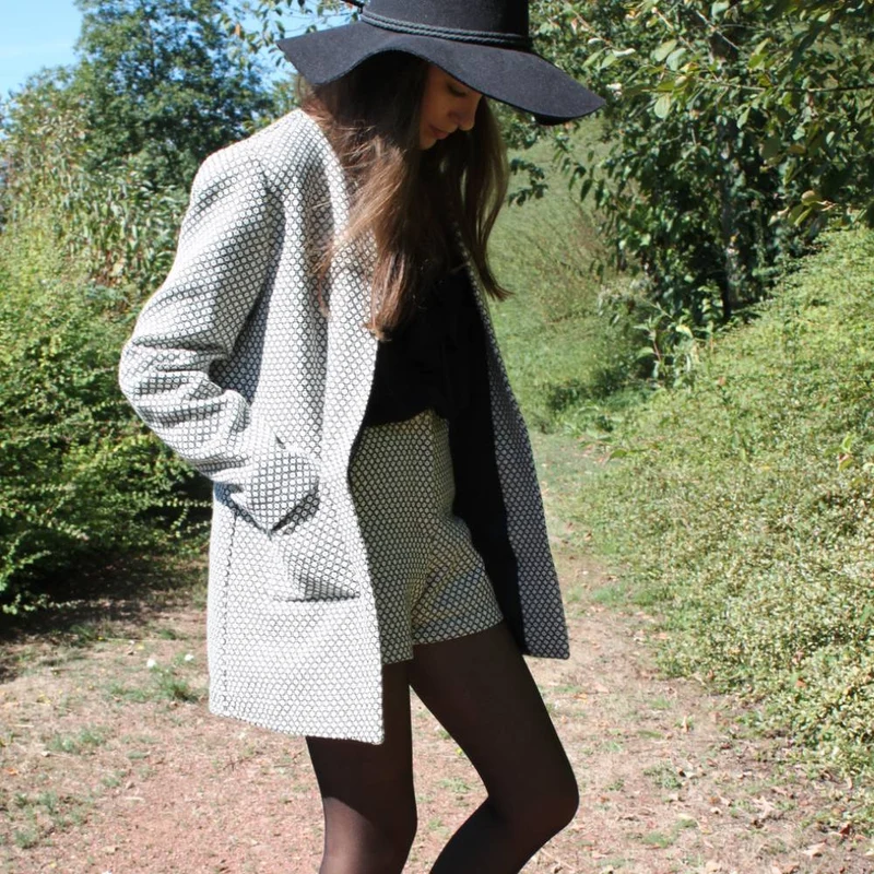 Patron de couture PDF | Le manteau Veïa | Cha’Coud | Français seulement