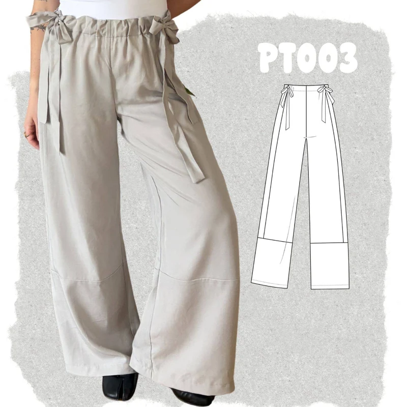 PATRON DE COUTURE PDF | Pantalon PT003 | The Form Edit | BILINGUE (FR/EN)