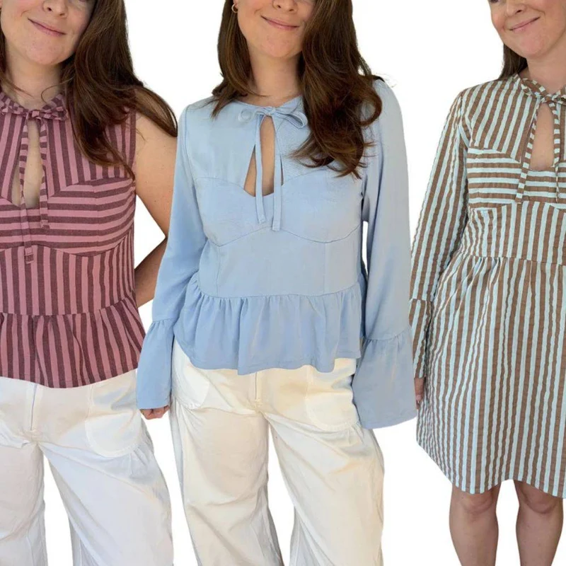 PATRON DE COUTURE PDF | Chemisier et robe SH001 | The Form Edit | BILINGUE (FR/EN)