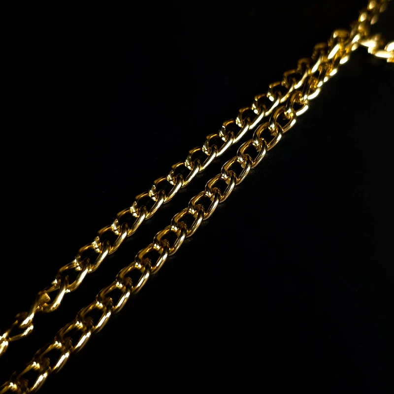 Chaîne de sac en aluminium | Or riche | 3 mm