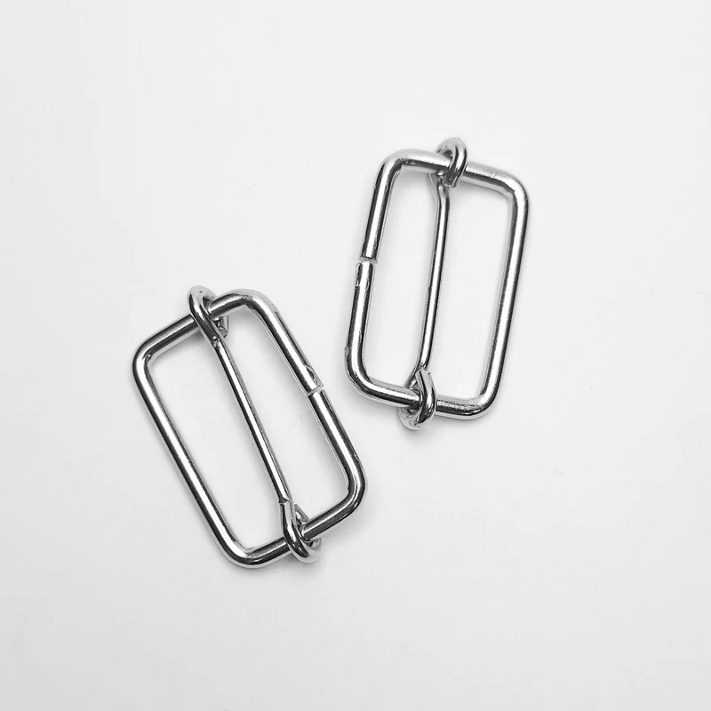 Boucles coulissantes | Métal | 32 mm (1 1/4") | Argent | 2 pièces