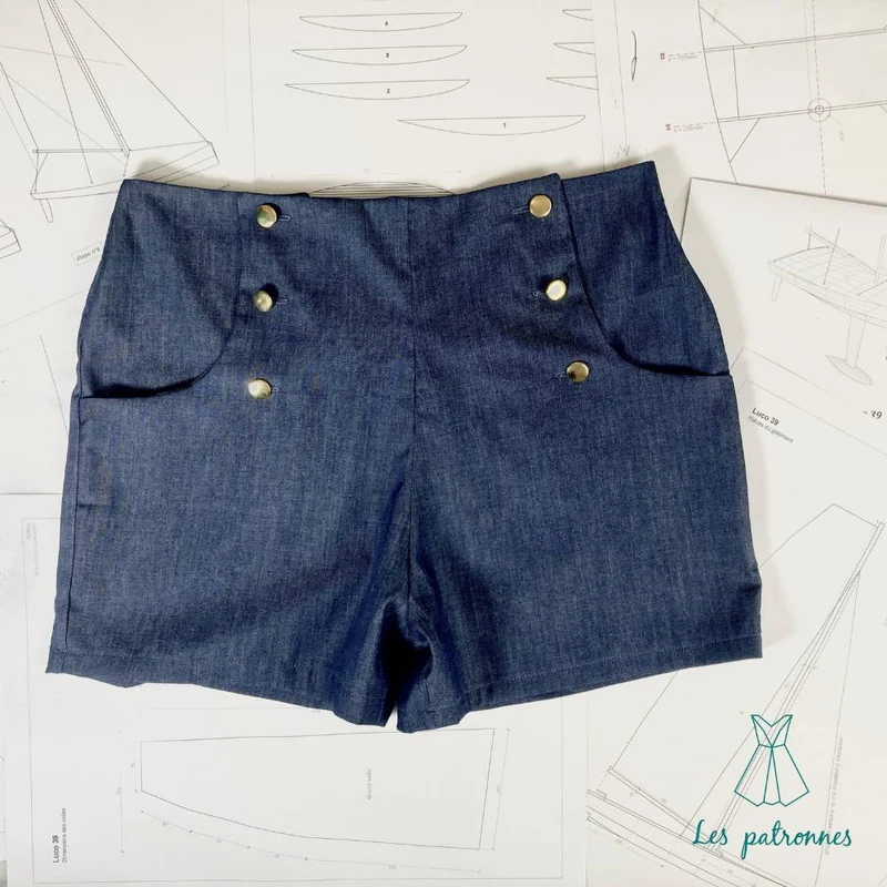 PATRON DE COUTURE PDF | Short Titouan | Les Patronnes | BILINGUE (FR/EN)