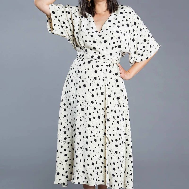 PATRON DE COUTURE PDF | Robe portefeuille Elodie | Closet Core | BILINGUE (FR/EN)