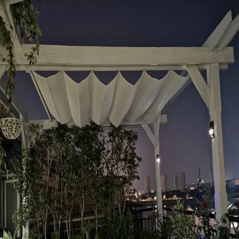 Voile d'ombrage rétractable sur mesure 3x6m pour terrasse et jardin - Protection solaire 95%