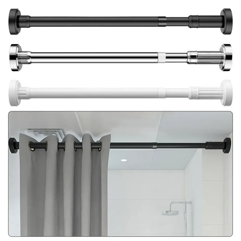 Support de séchage télescopique sans perçage pour salle de bain et balcon, acier inoxydable