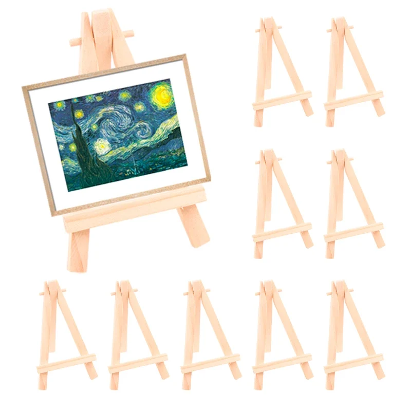 Support de carte de nom en bois pour décoration de table d'anniversaire - 5 ou 10 pièces