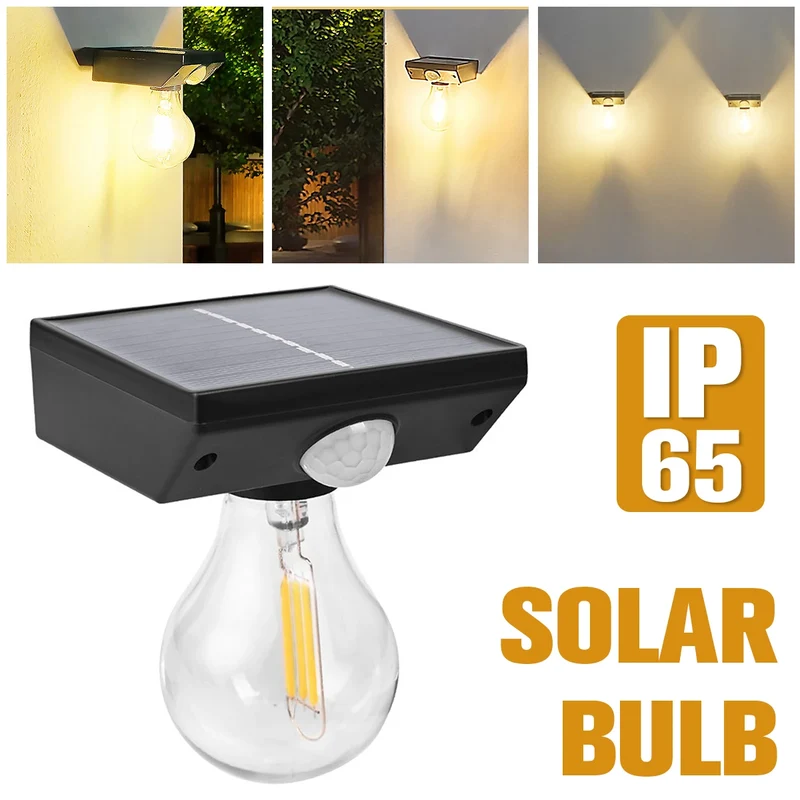 Lanterne solaire extérieure avec détecteur de mouvement IP65, éclairage autonome pour jardin et véranda