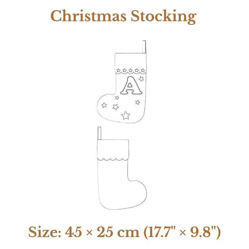 PATRON DE COUTURE PDF | Bas de Noël | Pattern Paper Scissors