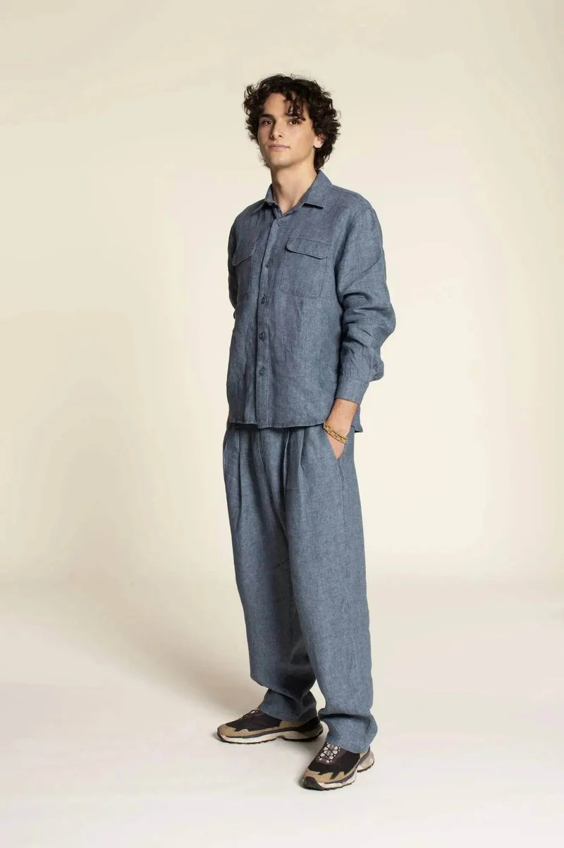 Patron de couture PDF | Pantalon à plis pour homme | Wardrobe by Me