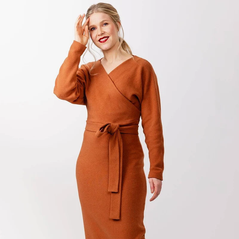 Patron de couture PDF | Pull et robe cache-cœur Kajo | Named Clothing