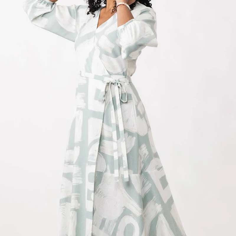 Patron de couture PDF | Robe Portefeuille Hali | Named Clothing