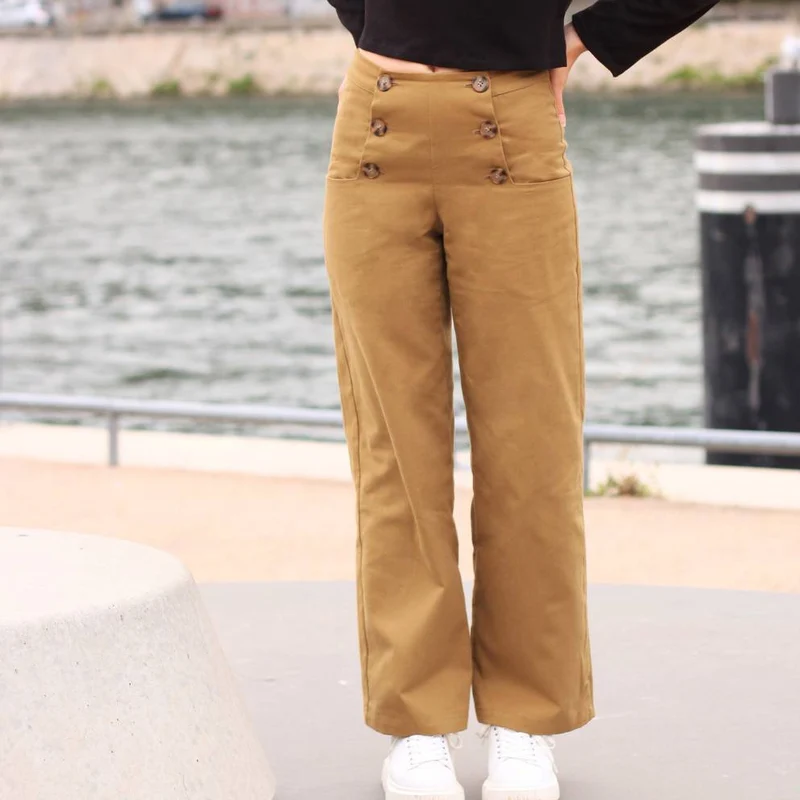 PATRON DE COUTURE PDF | Pantalon Thaïs | Cha’Coud | Bilingue (FR/EN)
