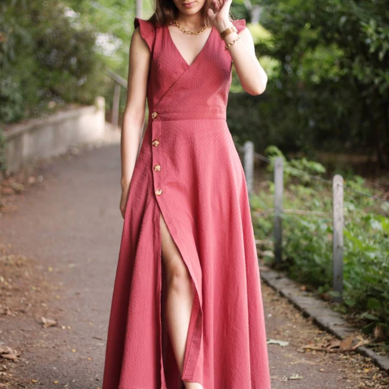 Patron de couture PDF | Robe Alix | Cha'Coud | Bilingue (FR/EN)
