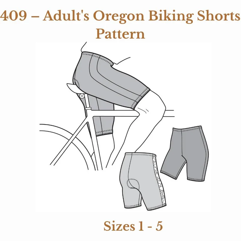 PATRON DE COUTURE PDF | Cuissard de vélo Oregon pour adulte | UNISEXE | The Green Pepper