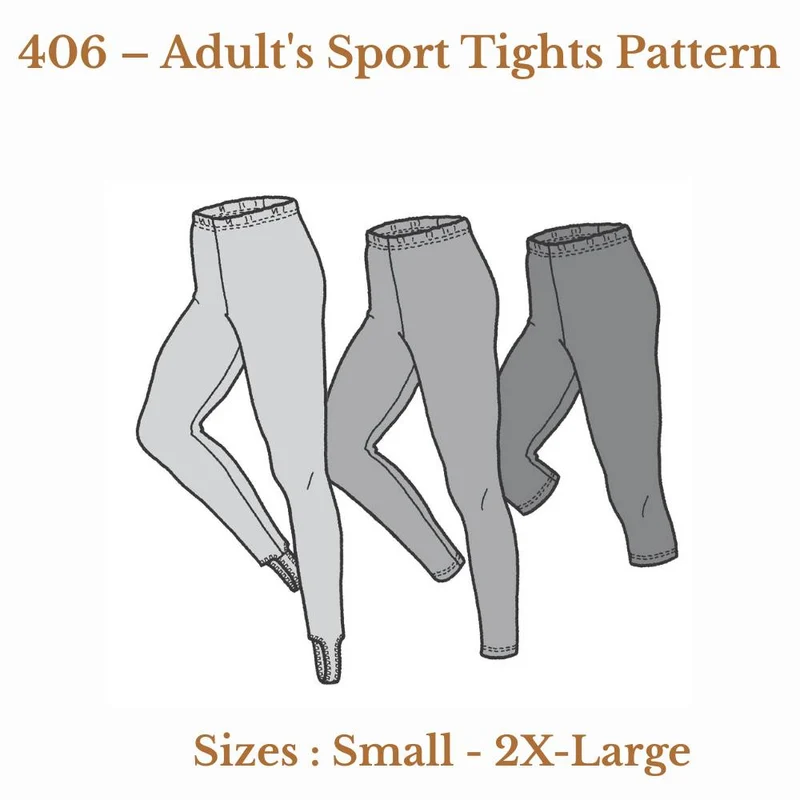 PATRON DE COUTURE PDF | Leggings sport pour adulte | UNISEXE | The Green Pepper