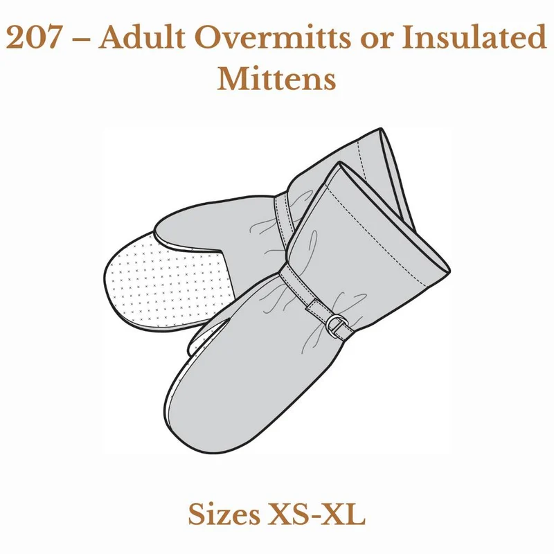 PATRON DE COUTURE PDF | Surmoufles ou mitaines isolées pour adulte | UNISEXE | The Green Pepper