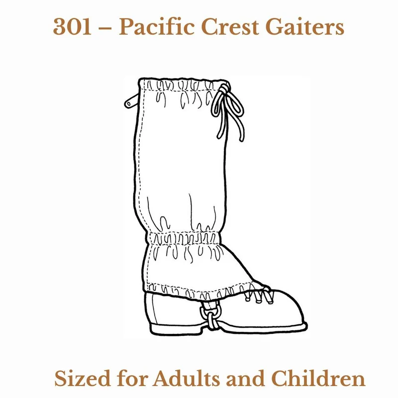 PATRON DE COUTURE PDF | Guêtres Pacific Crest | The Green Pepper
