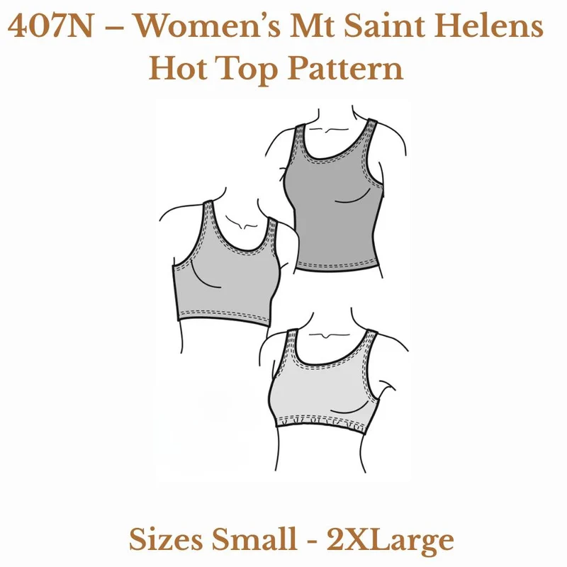 PATRON DE COUTURE PDF | Haut thermique Mt Saint Helens (femme) | The Green Pepper