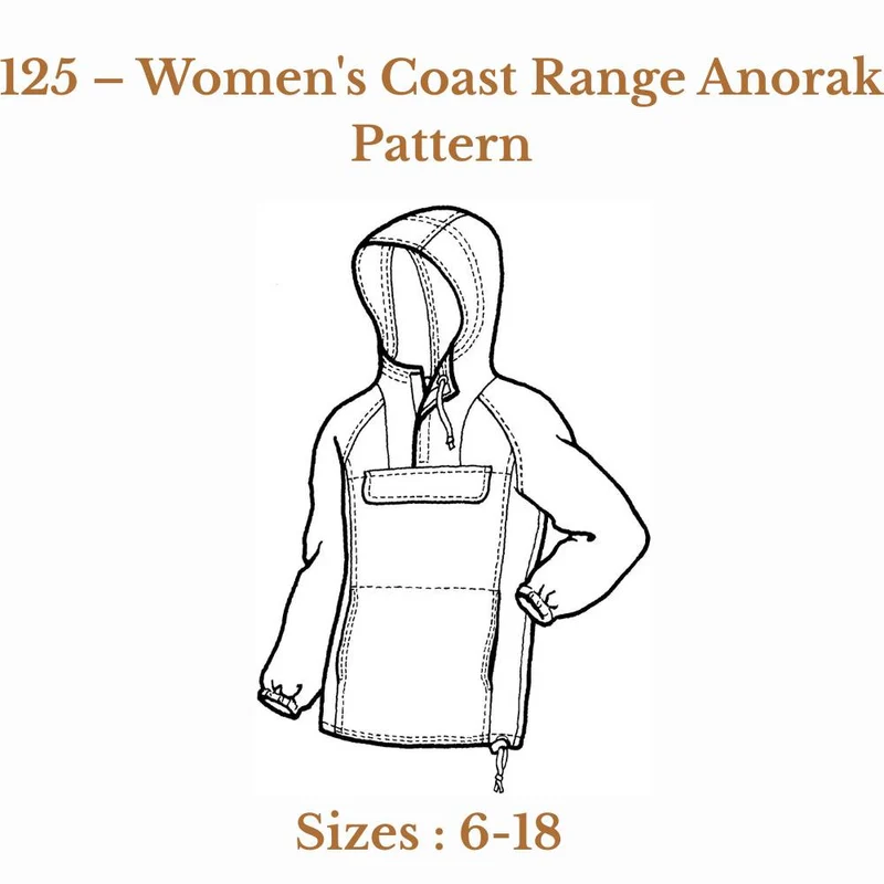 PATRON DE COUTURE PDF | Anorak Coast Range (femme) | The Green Pepper