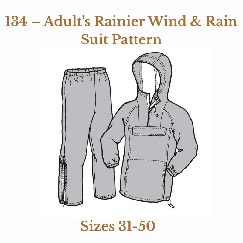 PATRON DE COUTURE PDF | Ensemble imperméable Rainier (adulte) | The Green Pepper