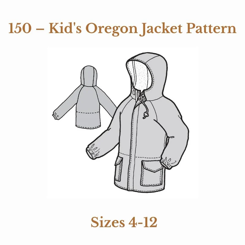 Patron de couture PDF | Veste Oregon pour Enfant | The Green Pepper