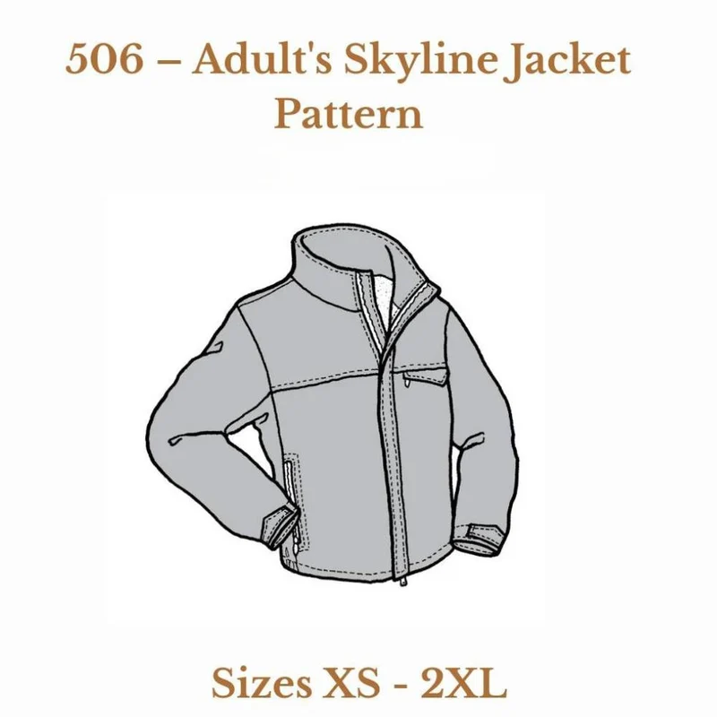 PATRON DE COUTURE PDF | Manteau Skyline pour adulte | The Green Pepper