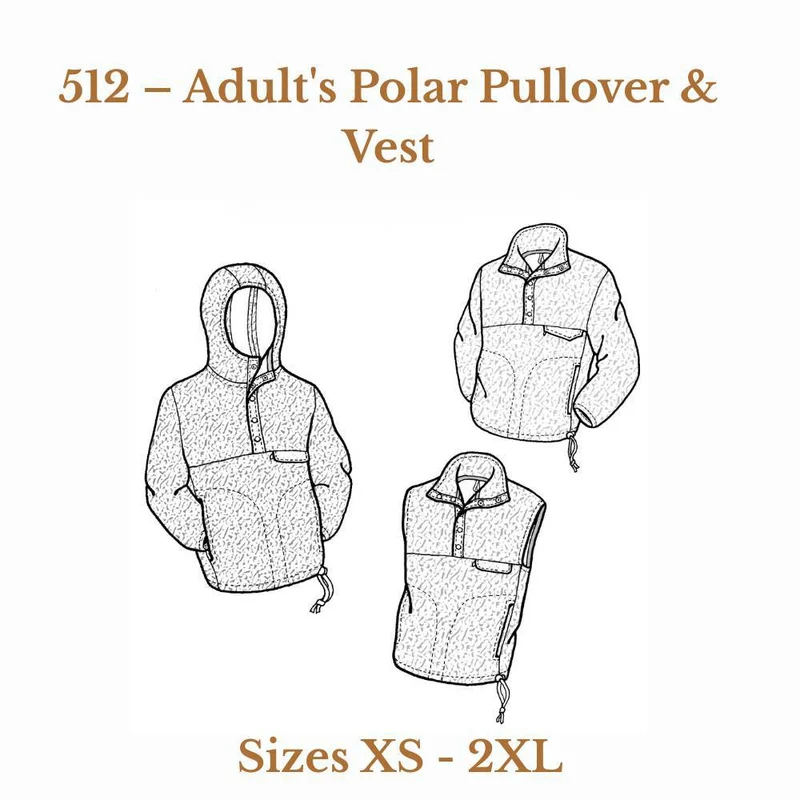 PATRON DE COUTURE PDF | Chandail en polar et veste pour adulte | Unisexe | The Green Pepper