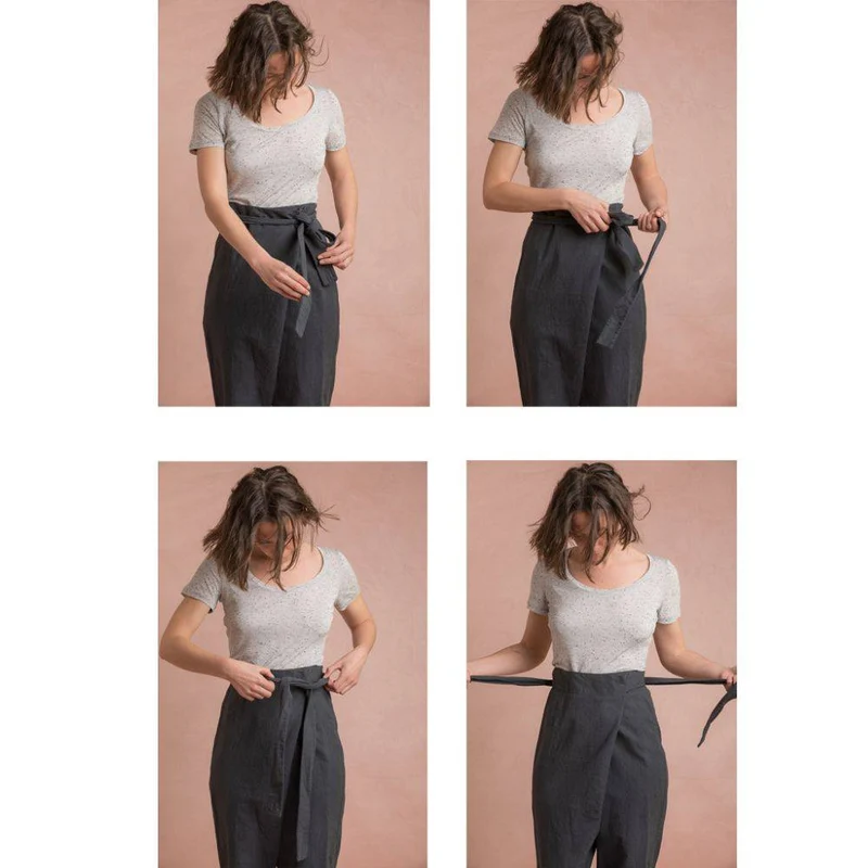 PATRON DE COUTURE PDF | Pantalon portefeuille Papao | Ready to Sew | TRILINGUE (FR / EN / ES)