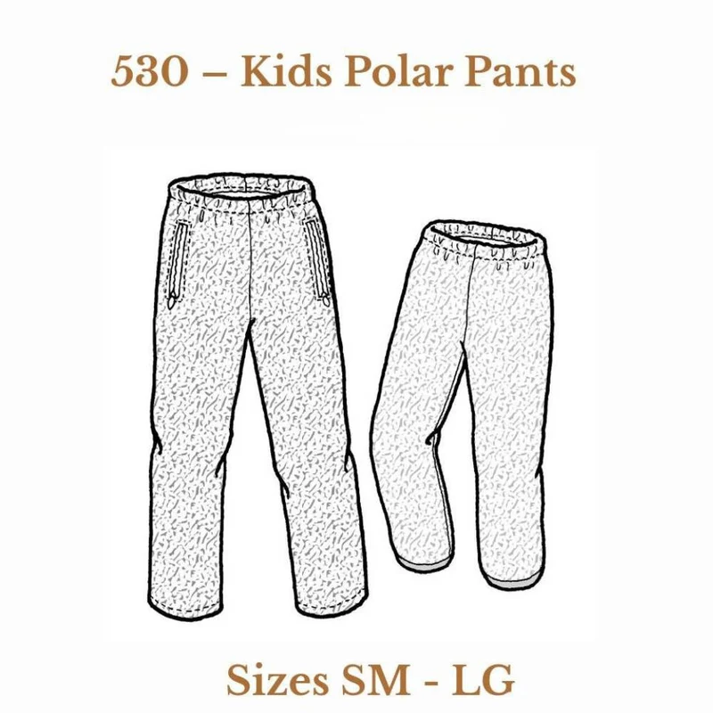PATRON DE COUTURE PDF | Pantalon polar pour enfants | The Green Pepper