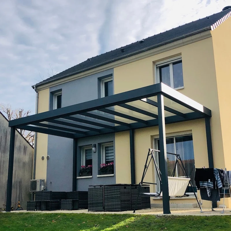 MAGNIFIQUE PERGOLA TOIT FIXE VITRÉE - VERRIÈRES LE BUISSON - 91 (ESSONNE)