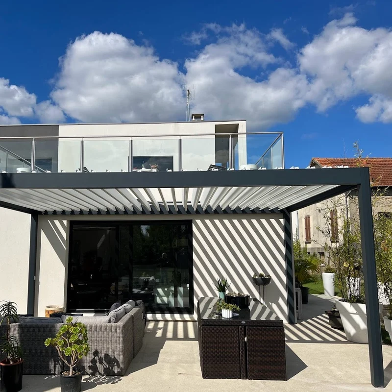MISE EN OEUVRE PERGOLA BRUSTOR B150 - FONTAINEBLEAU - 77