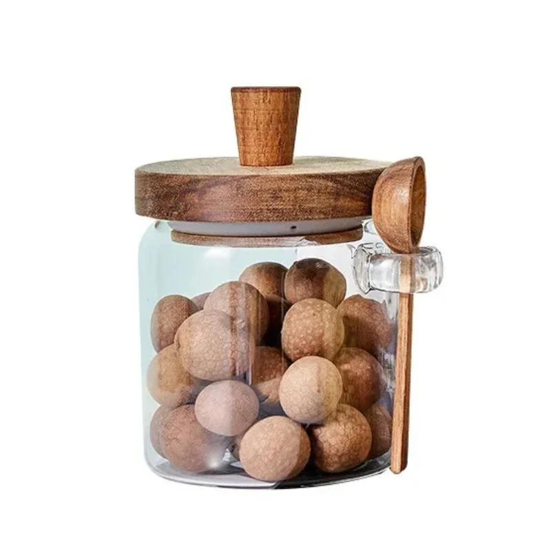 Rangement de Cuisine Style Bocal avec Cuillère en Bois