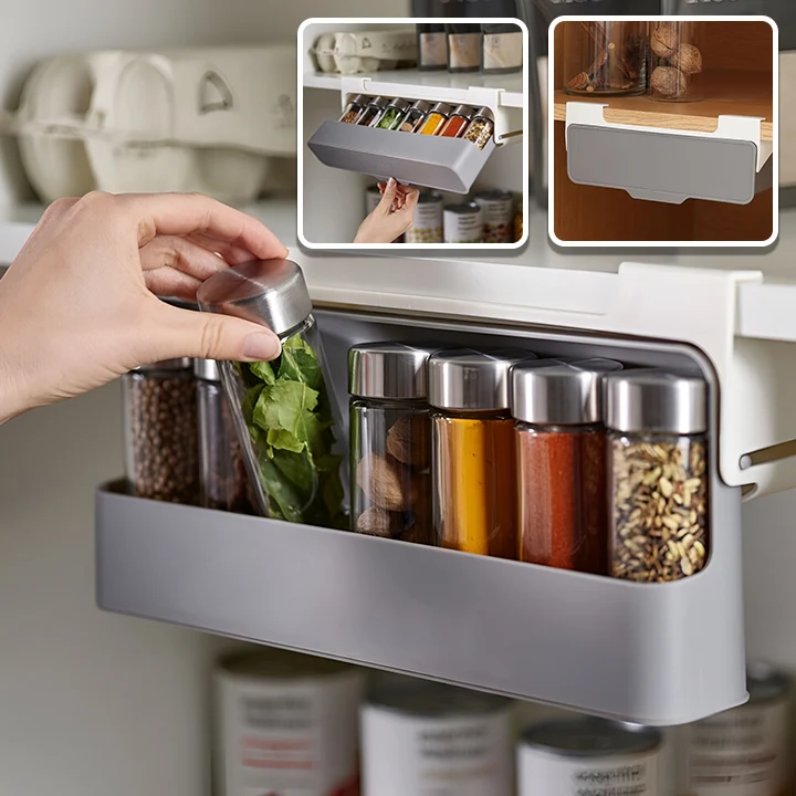 Range épices pour une cuisine organisée | Espace optimisé