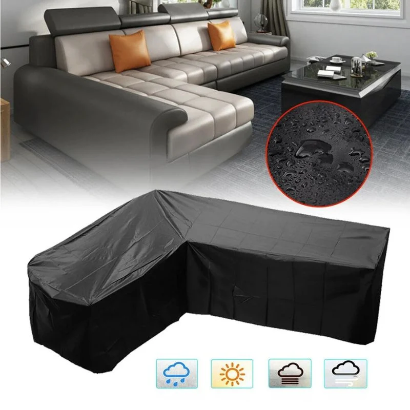 Housse Canapé d'Extérieur avec Cordon Ajustable 270 x 270 x 90 cm