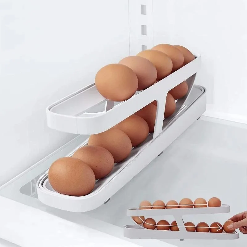 Distributeur oeuf Innovant - Rangement Compact à Deux Rangées