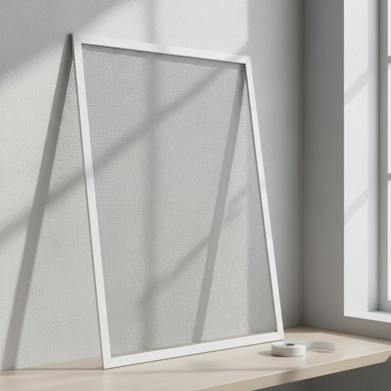 Moustiquaire Fenêtre Blanche sur Mesure - Fibre de Verre Invisible et Réutilisable