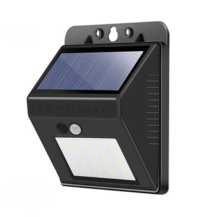 Lampe Détecteur de Mouvement Infrarouge et Étanche à Panneau Solaire