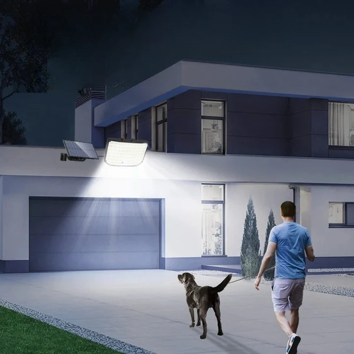 Éclairage Extérieur Solaire LED avec Capteur de Mouvement et Télécommande