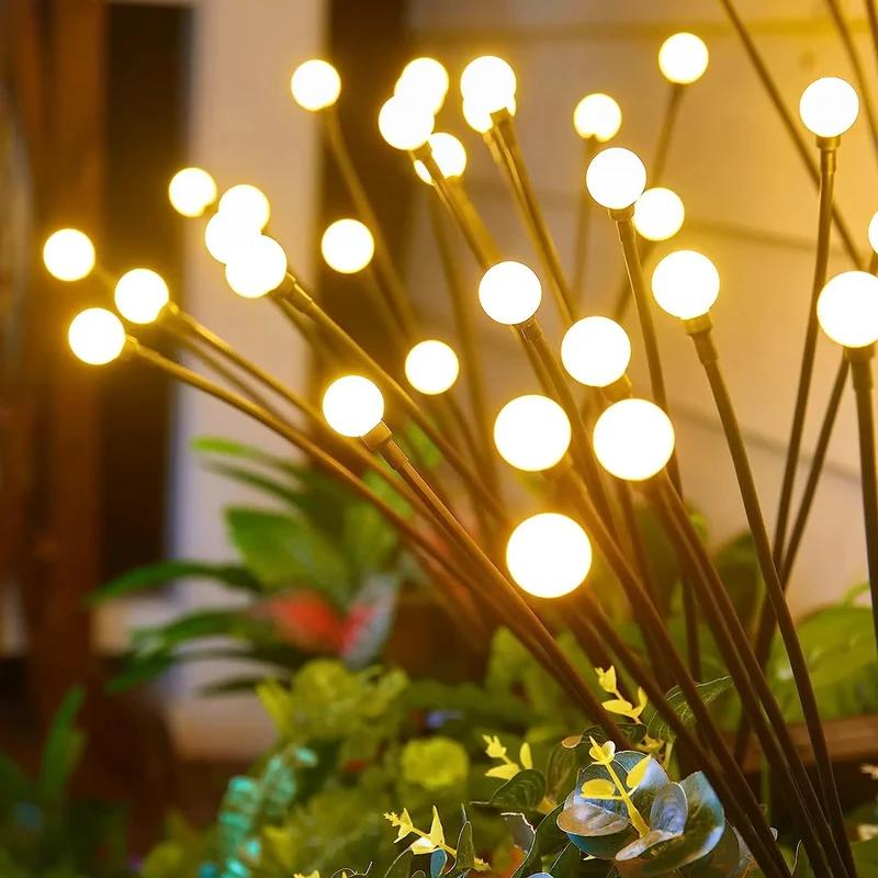 Éclairage Extérieur LED Étanche de Style Lucioles à Énergie Solaire