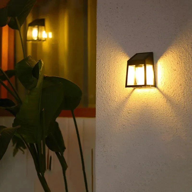 Lampe Murale Extérieure à Énergie Solaire de Style Lanterne