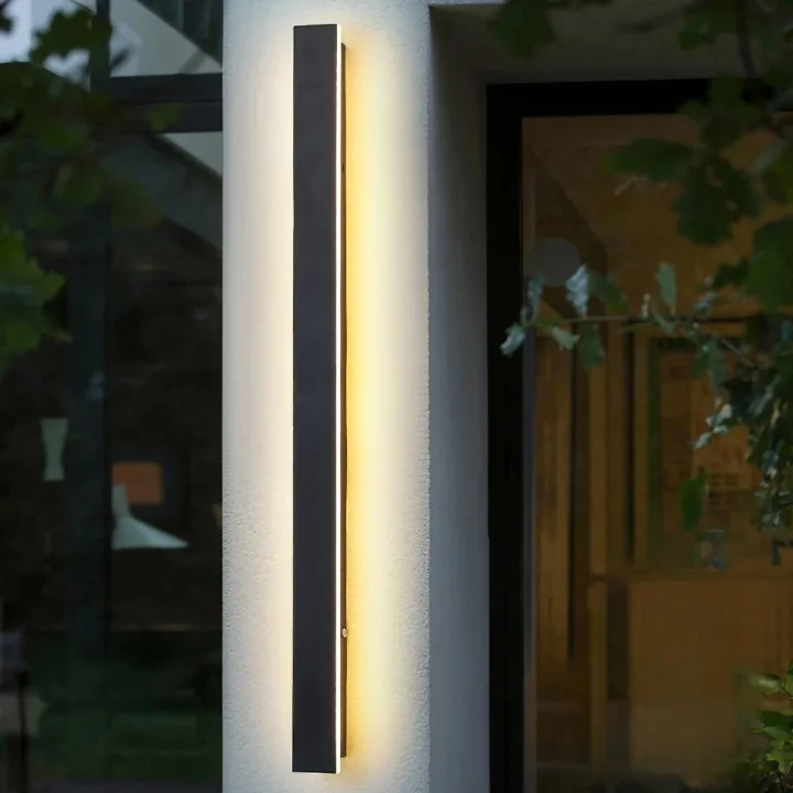Applique Extérieur Murale LED Épurée et Étanche de Style Moderne