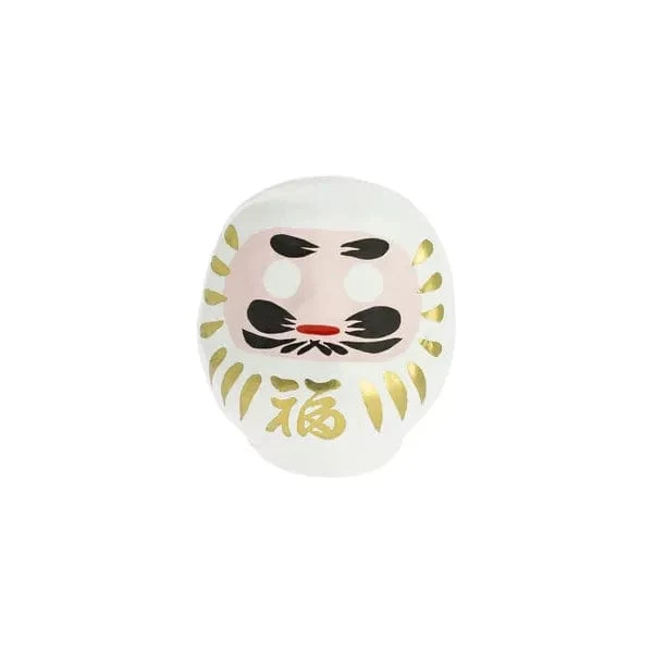 Daruma Blanc Grand - Fabriqué au Japon - Symbole de Chance et de Réussite (Accomplissement)